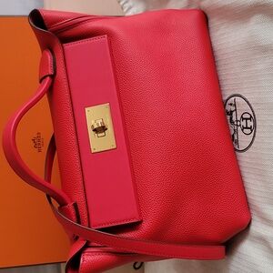 Hermes Capucine 24 24 29 Bag Togo Leather Gold Hardware, Dust Bag. 2022 Edition